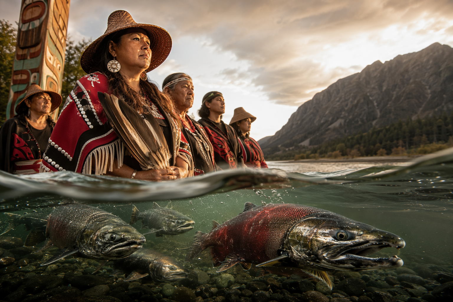 Tribus de washington defienden salmón chinook y derechos culturales