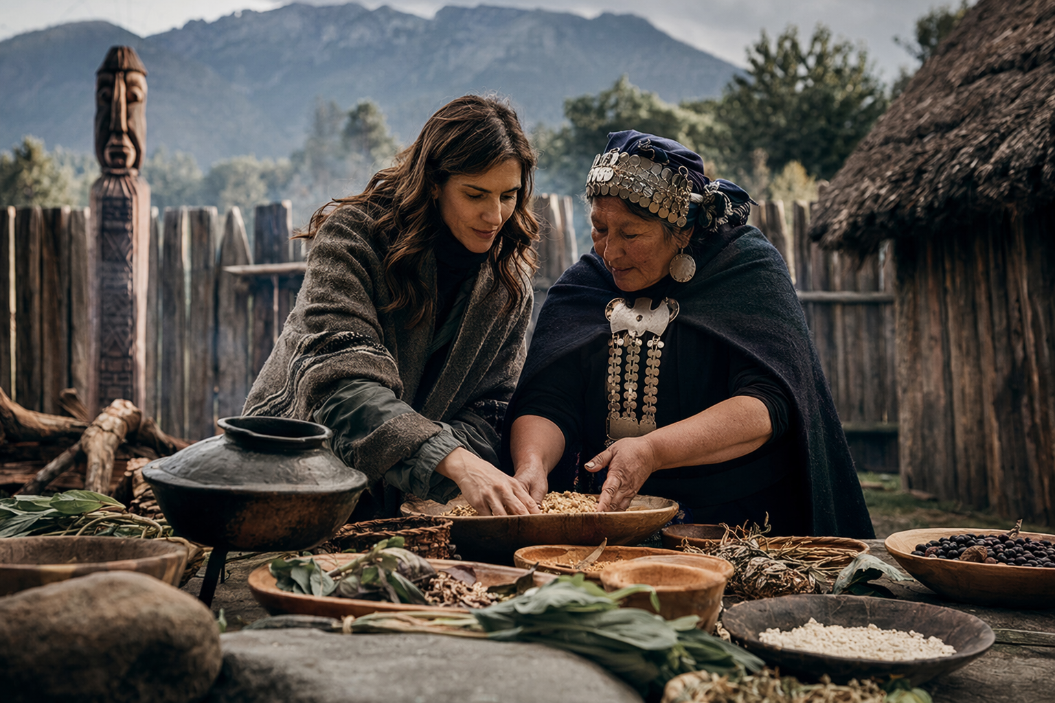 María luisa godoy aprendió a preparar catuto mapuche