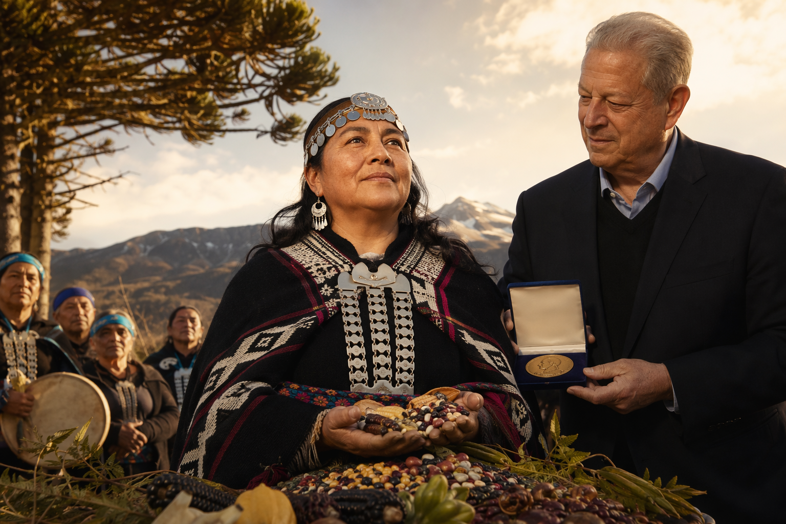 Lideresa mapuche premiada por su defensa de semillas