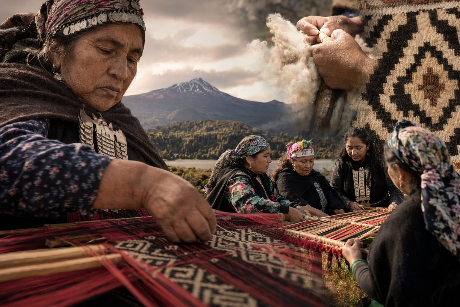 Iniciativa cultural rescató arte textil mapuche williche