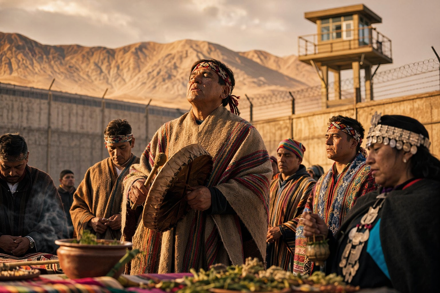 Internos indígenas celebran año nuevo ancestral en Calama