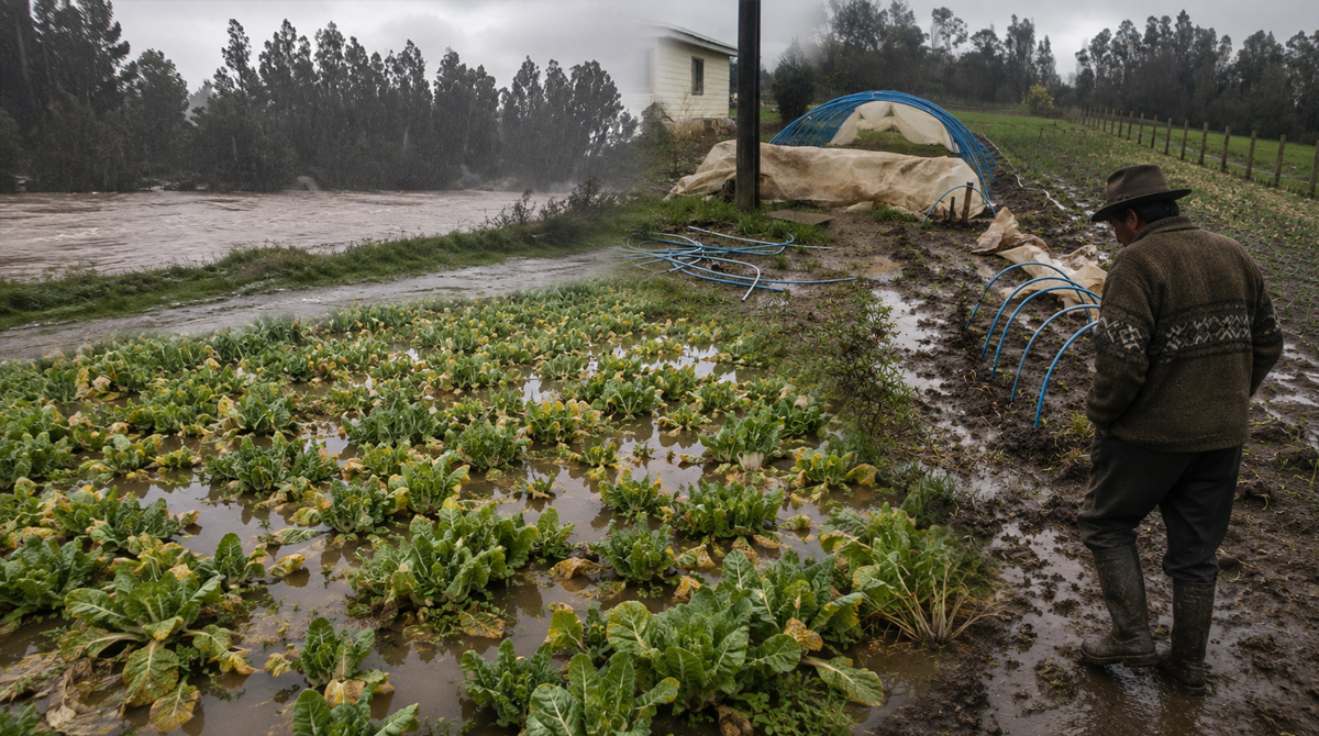 Lluvias dañaron la agricultura Mapuche en La Araucanía 2026