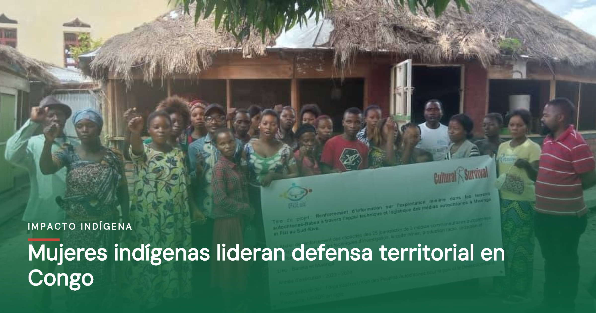 Mujeres indígenas lideran defensa territorial en Congo