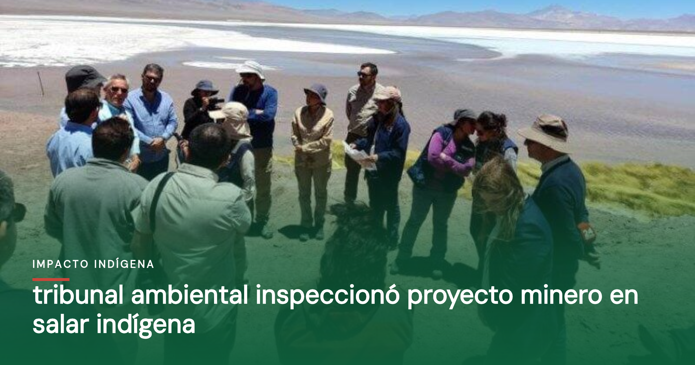 Tribunal ambiental inspeccionó proyecto minero en salar indígena