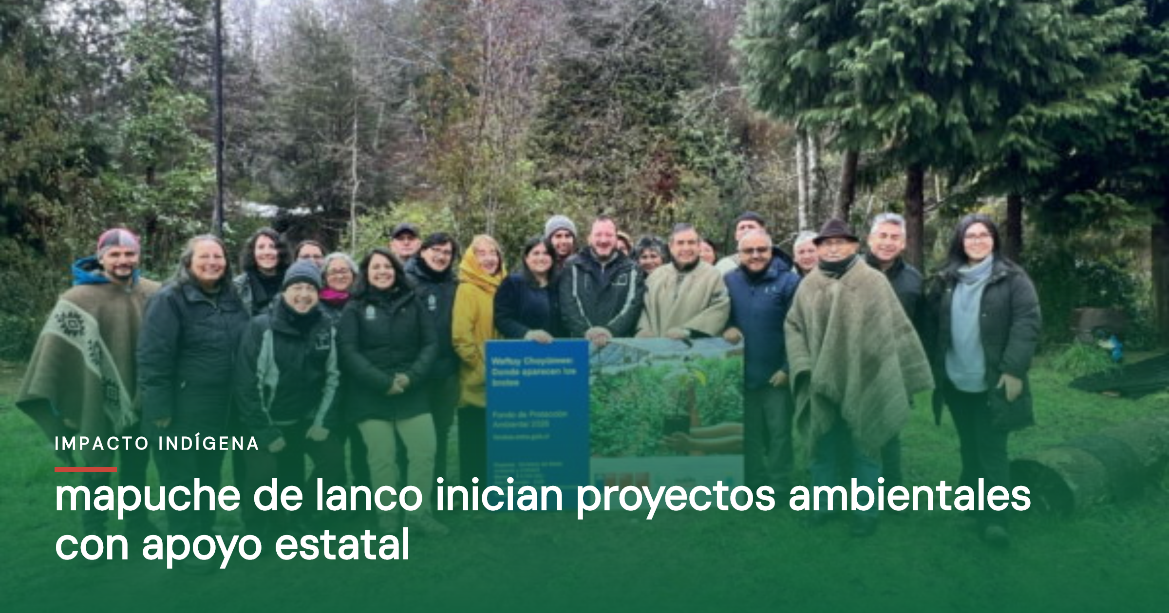 Mapuche de lanco inician proyectos ambientales con apoyo estatal