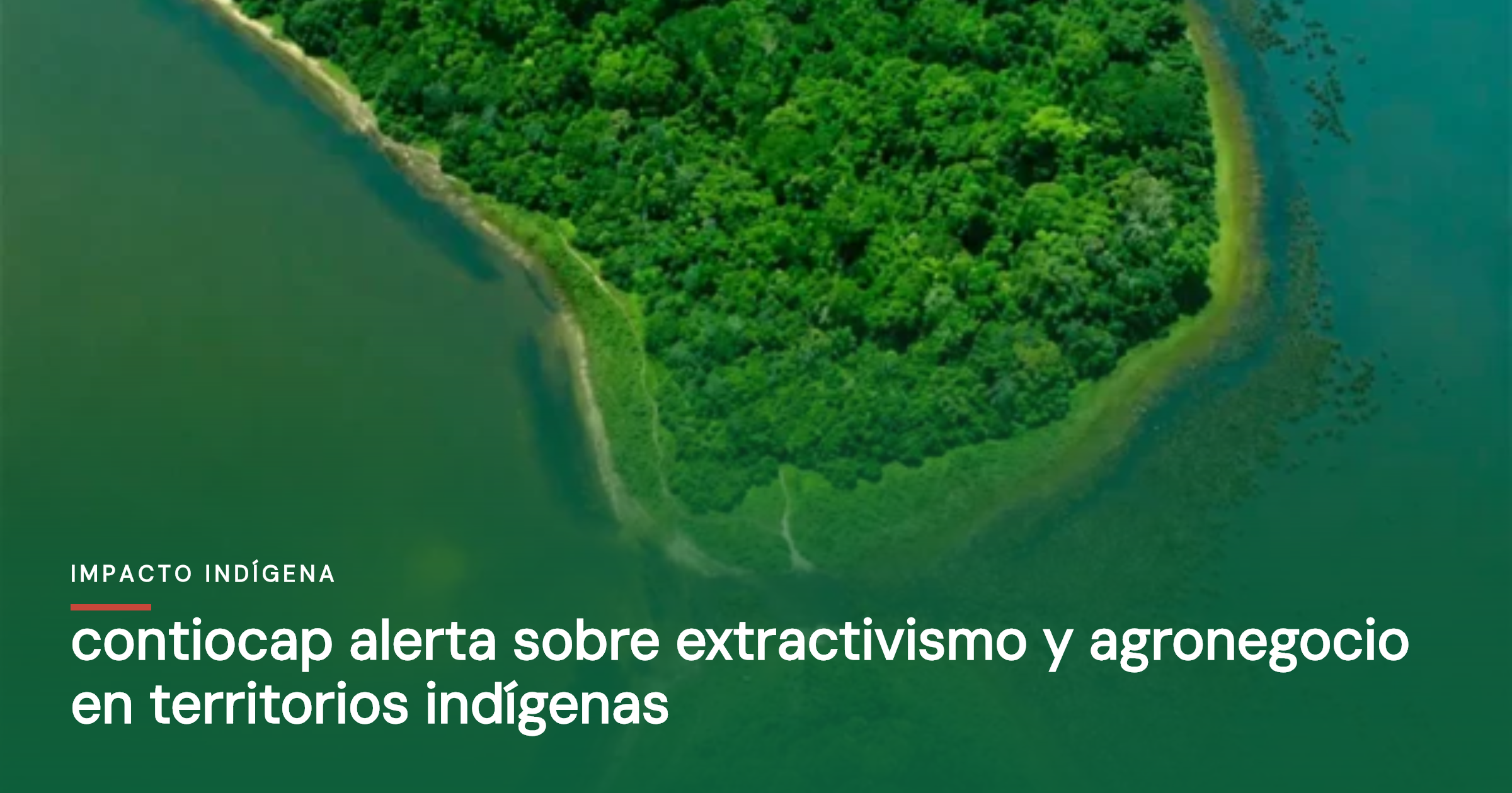 Contiocap alerta sobre extractivismo y agronegocio en territorios indígenas